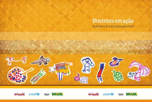 Capa de Diretrizes em Ação: qualidade no dia a dia da Educação Infantil (Instituto Avisa Lá e Unicef)