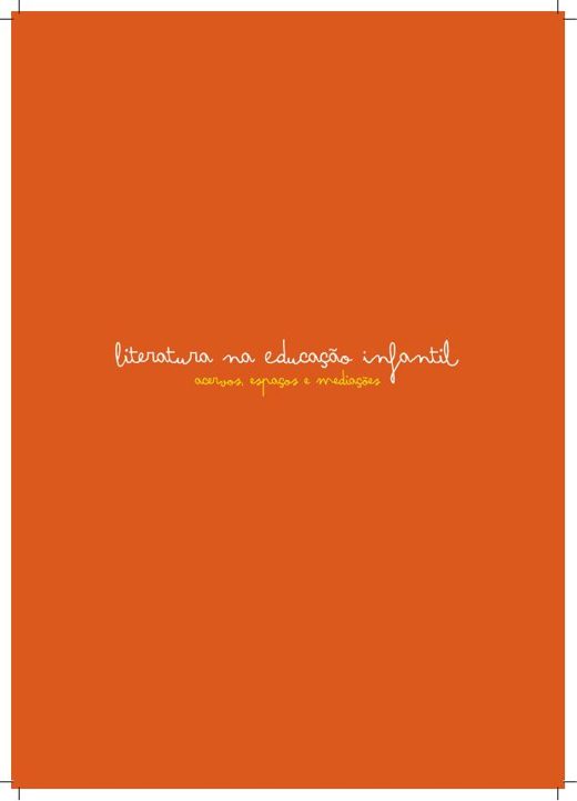 Capa de Literatura na educação infantil: acervos, espaços e mediações (MEC/COEDI, UNIRIO e UFRJ)