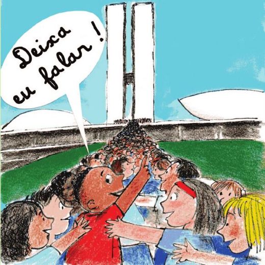 Capa de Deixa eu falar! (Rede Nacional Primeira Infância, reimpressão MEC)