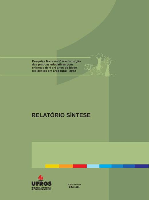 Capa de Relatório síntese, organizado por temáticas (consultora Dolores B. Kappel)