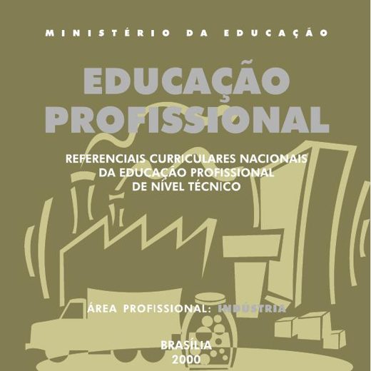 Capa de RCN Educação Profissional de Nível Técnico: Indústria